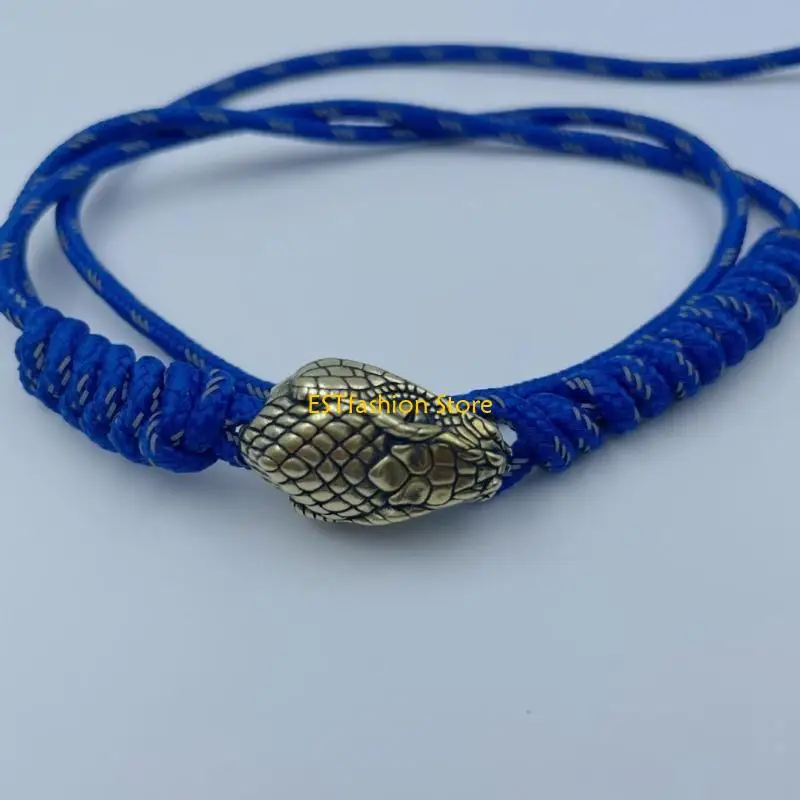 

Y5GC Snake Head Swords Pendant for Paracord and Necklaces Craft Projects Paracord Bead