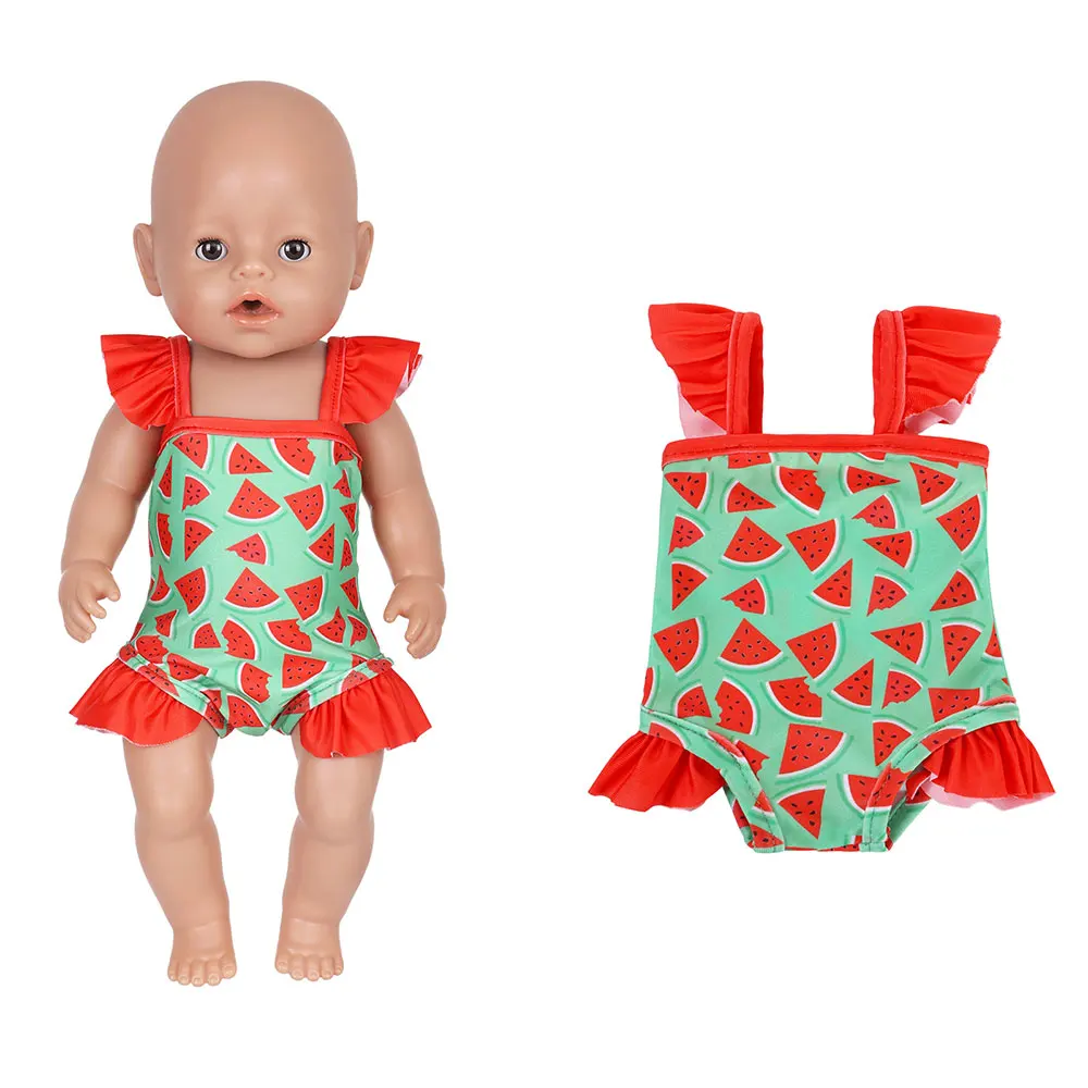 2026 New Summer bikini doll clothes For 43cm Baby Doll 17 Inch Reborn Baby Doll Clothes view 6