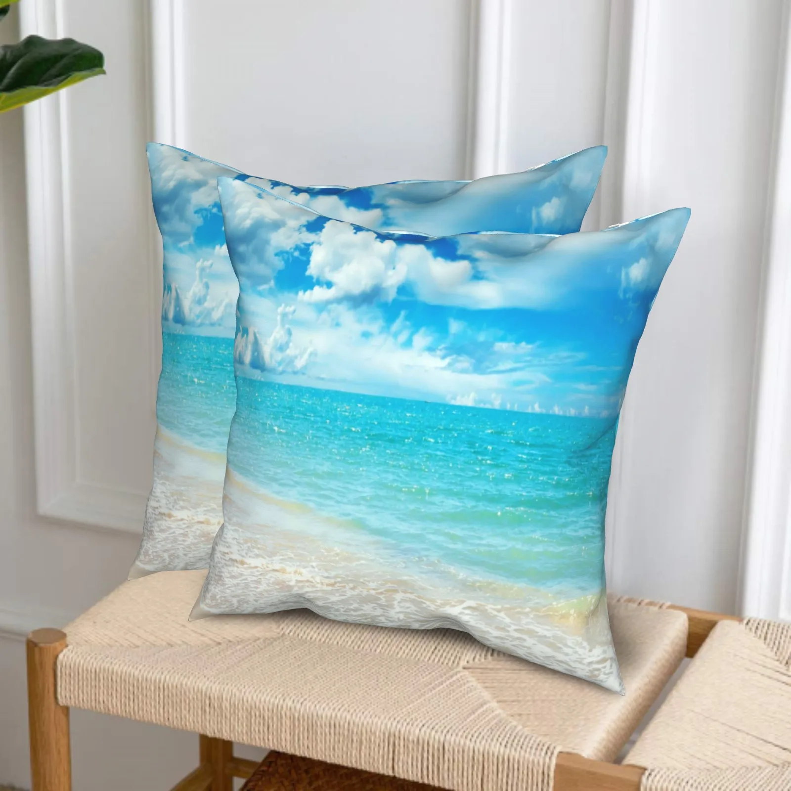 Fundas de almohada Oceans, decoración de arte moderno para el hogar