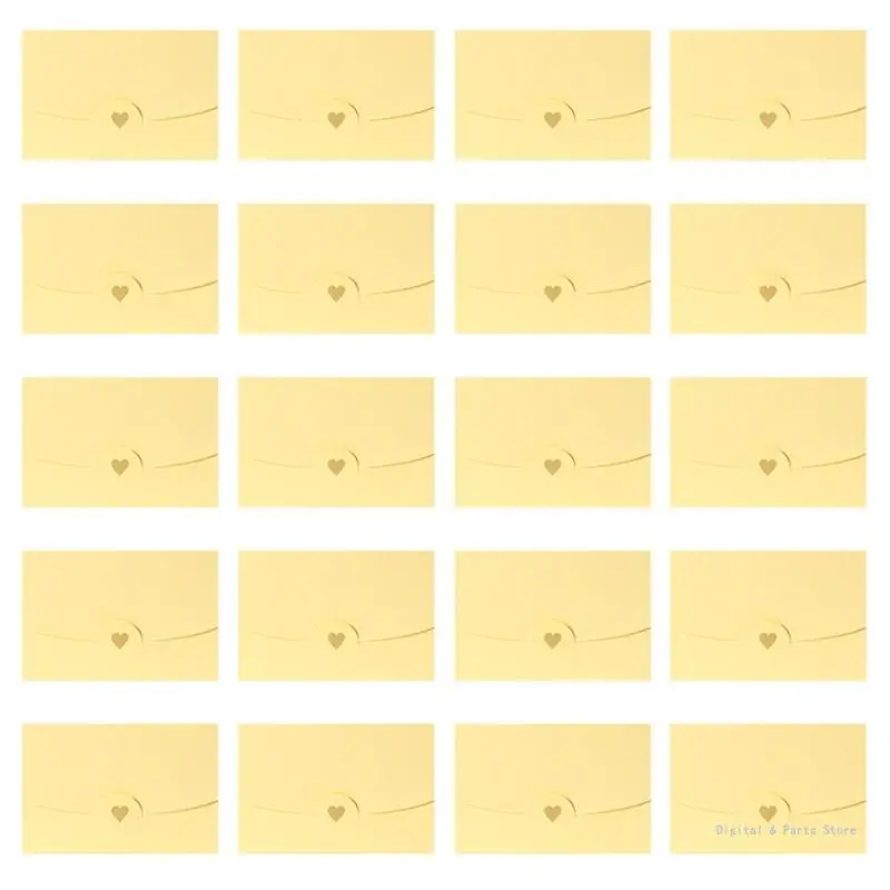 Envelope cor sólida M17F para cartão comemorativo 2 4 polegadas, pacote convite casamento com 20