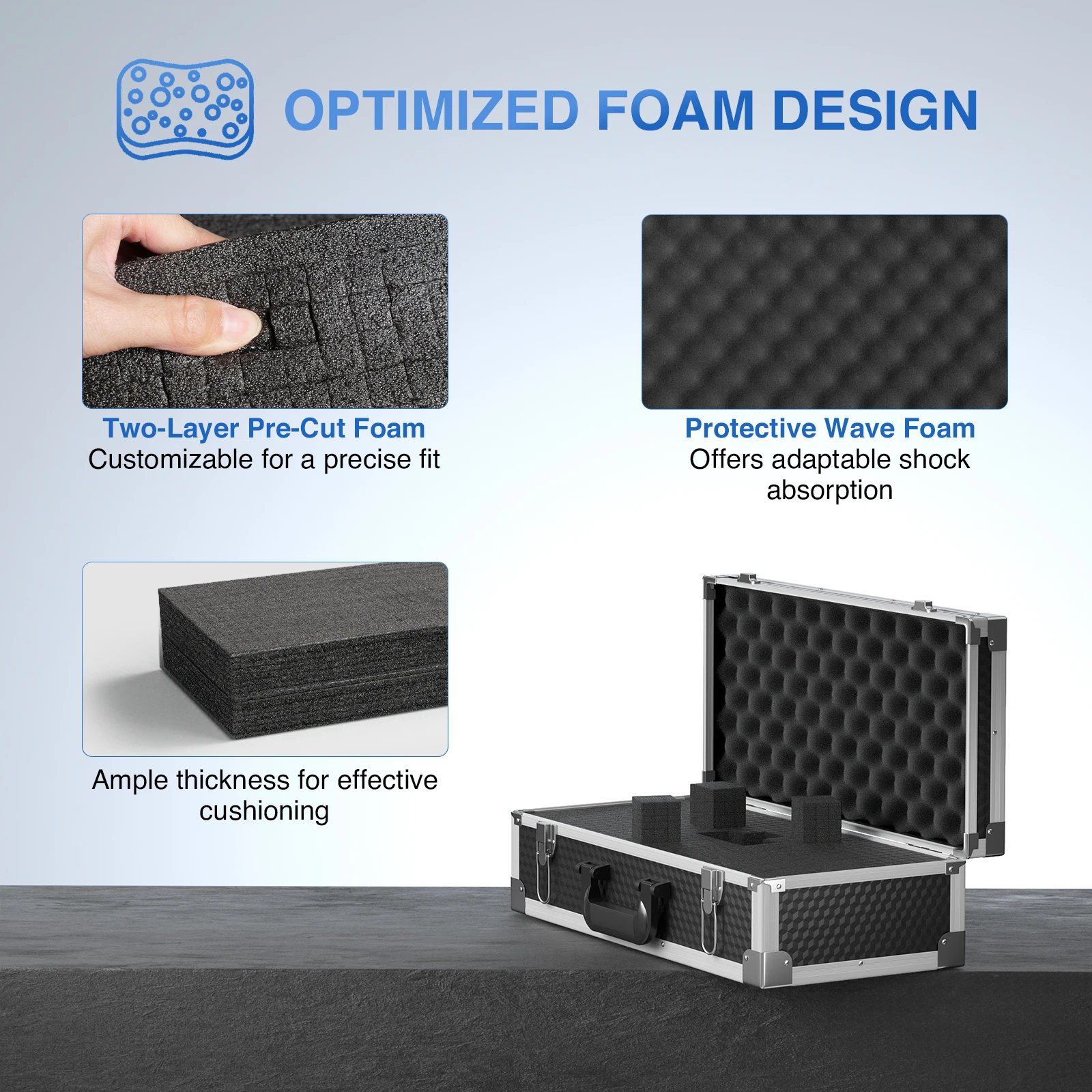 PCSE-L |   حقيبة تخزين المعدات Phenyx Pro، حقيبة حمل مع إطار من سبائك الألومنيوم قابل للتخصيص مسبقًا