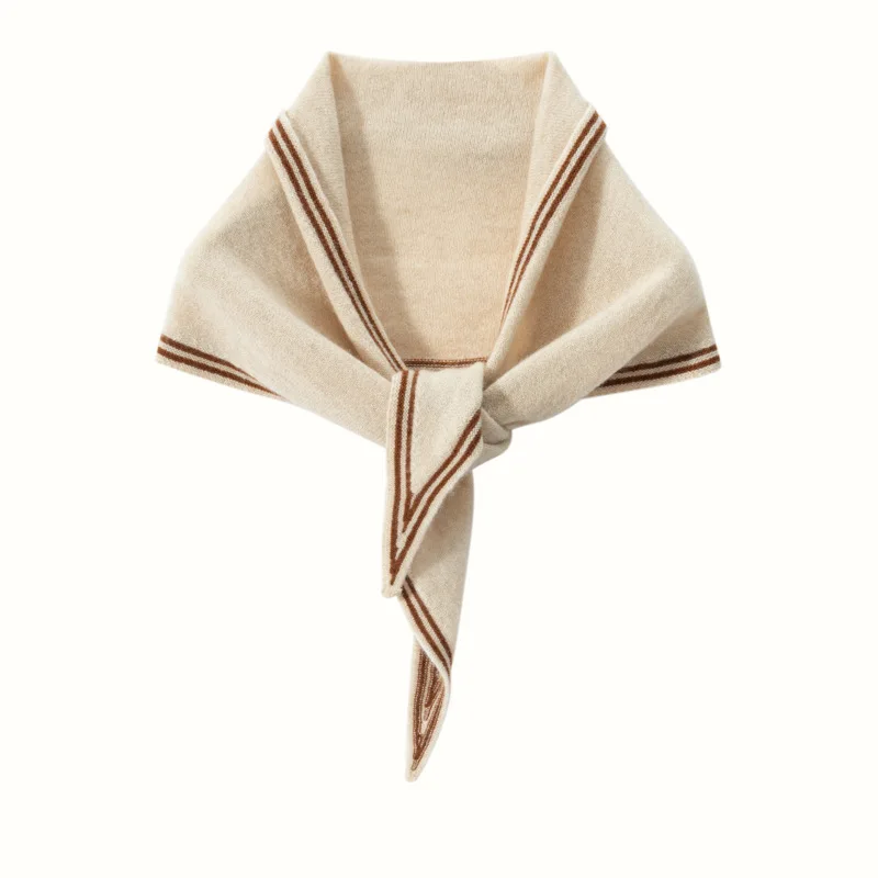 

New Women's Cashmere Scarf Warm Triangle Scarf Small Shawl Shoulder Cashmere Bib Neck Protection Fashion Everything