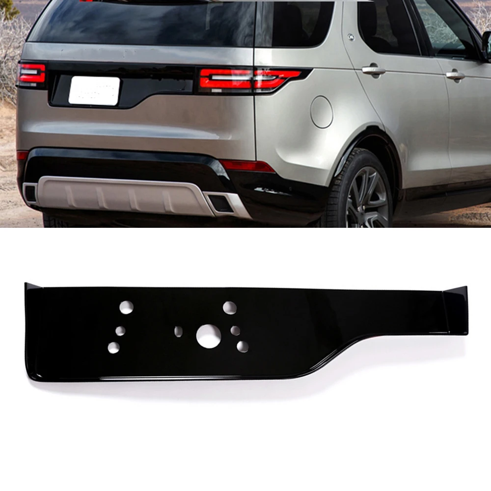 Pop License Plate Tail Lift Gate Molding For Land Rover Discovery 5 LR5 2017 2018 2019 2020 Rear Trunk Licence Number Holder Pan