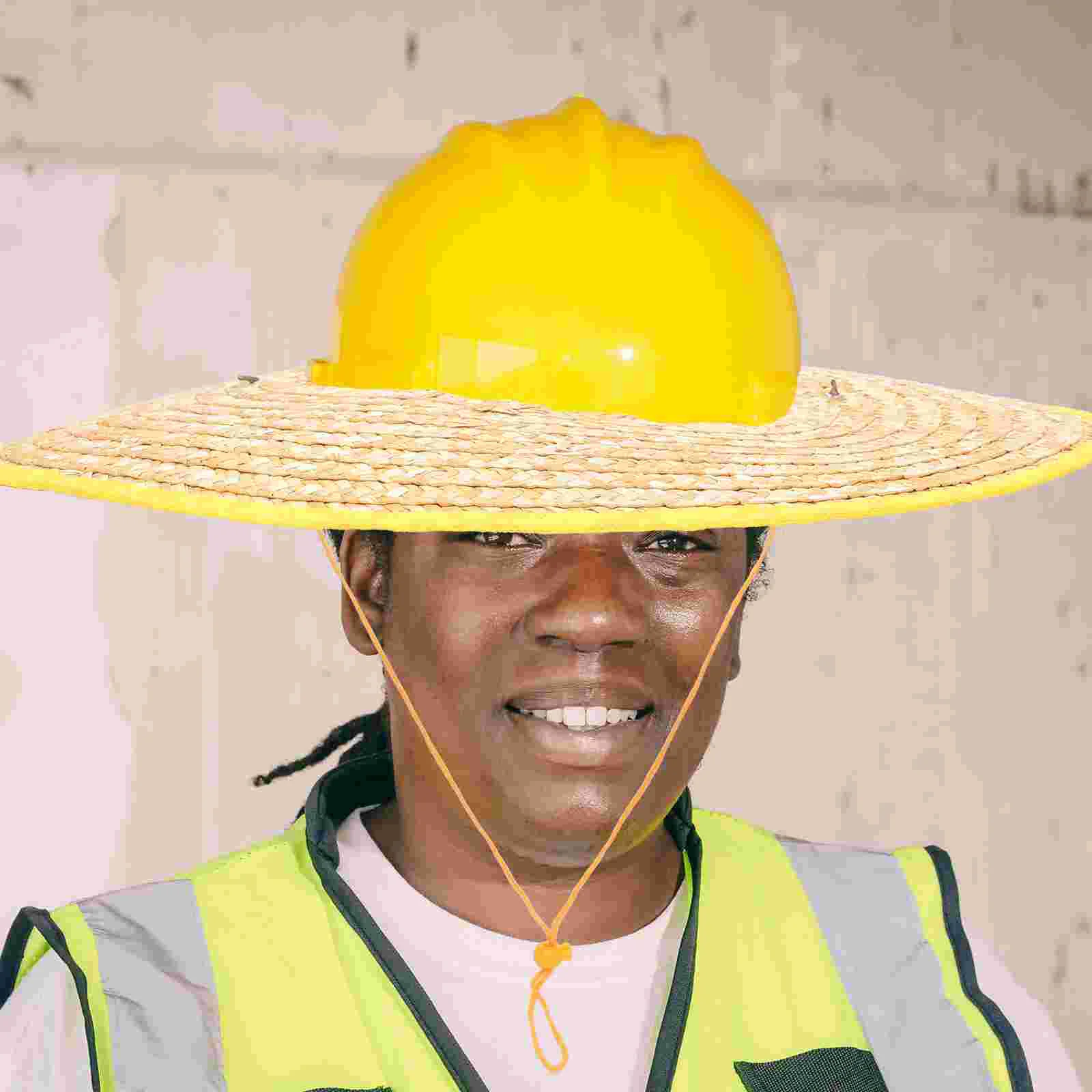 2 шт. занавеска каска солнцезащитный козырек соломенные аксессуары пшеничный козырек для мужчин солнцезащитный козырек