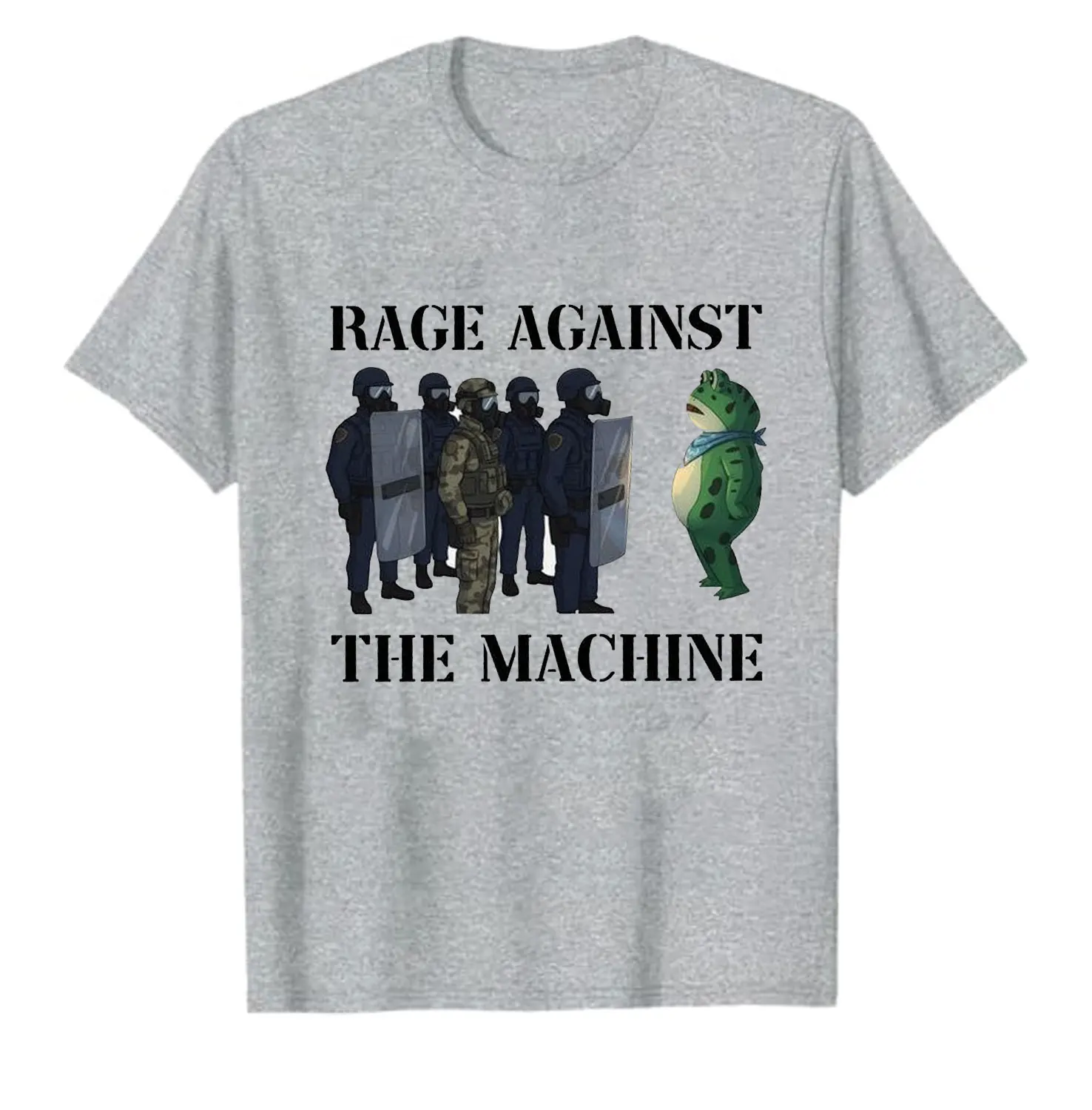 Rage Against The Machine Portland Frog Protest Shirts Anti ICE Resistance Autumn and Winter Keep Warm Summer Cotton Tee Tops