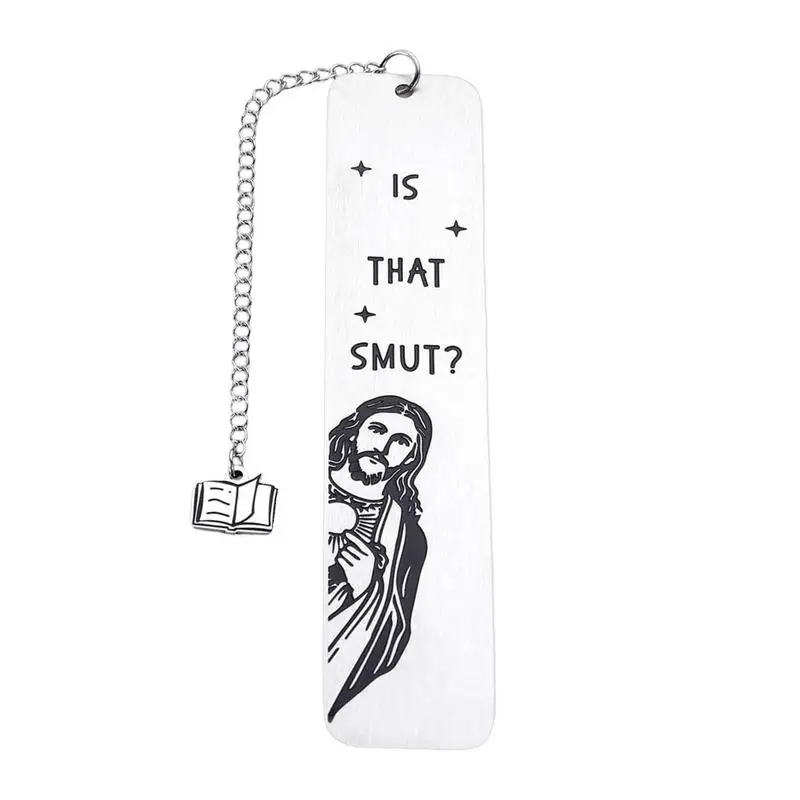 Funny Jesus Book Markers Page Clip Christian Jesus Bookmark Stainless Steel Book Clips With Tassels Peeking Jesus Book