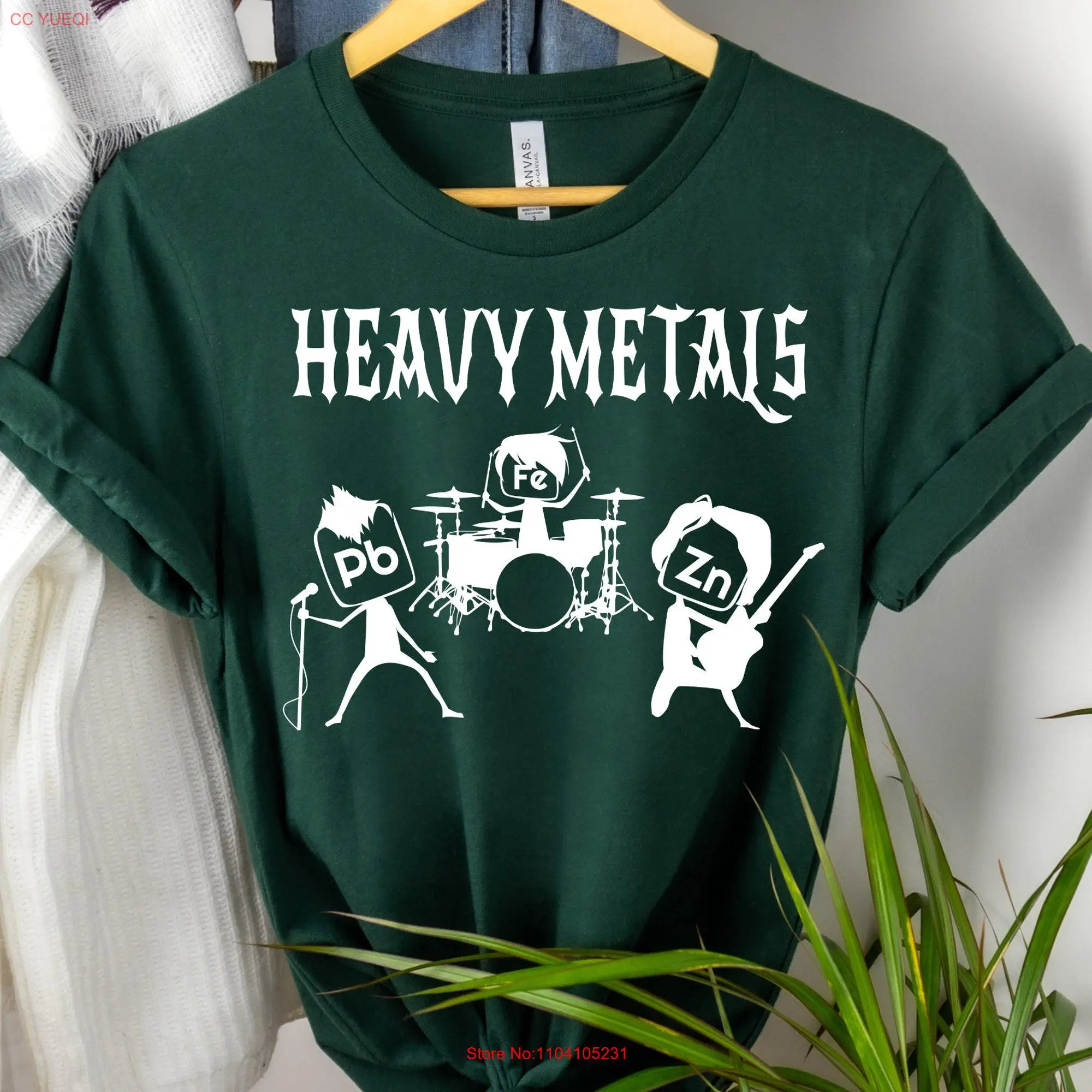 Teacher T Shirt Funny Saying Heavy Metals Rocks Chemistry Science Appreciation for Him Her long or short sleeves