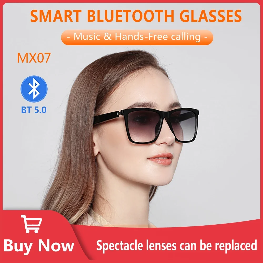 Smart Calling Glasses Wireless Bluetooth Headset Glasses 5.0 Sunglasses Dustproof and Blue Light Control Smart