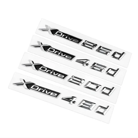 Adesivi per bagagliaio di un'auto per BMW X1 E87 F48 X3 F25 E83 X4 X5 E70 F15 X6 E71 F16 X7 XDrive 18d 20d 30d 40d 50d accessori per Logo emblema