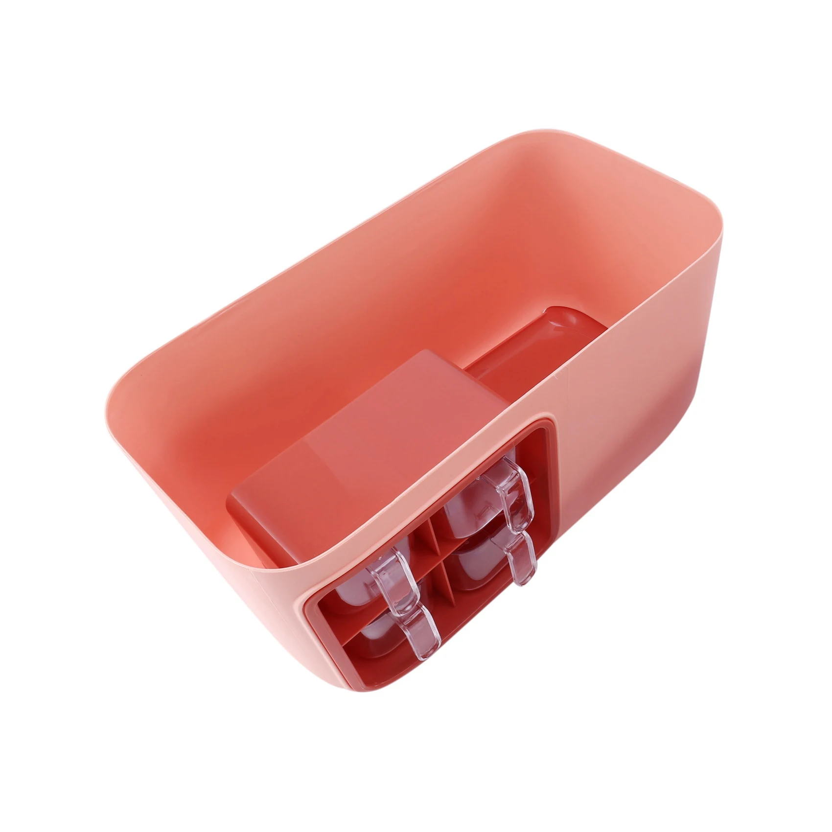 

N10R-Countertop Spice Storage Rack(4 Grid)-For Spice Jars,Cutlery Knife Chopping Board Kitchenware Overall Holder