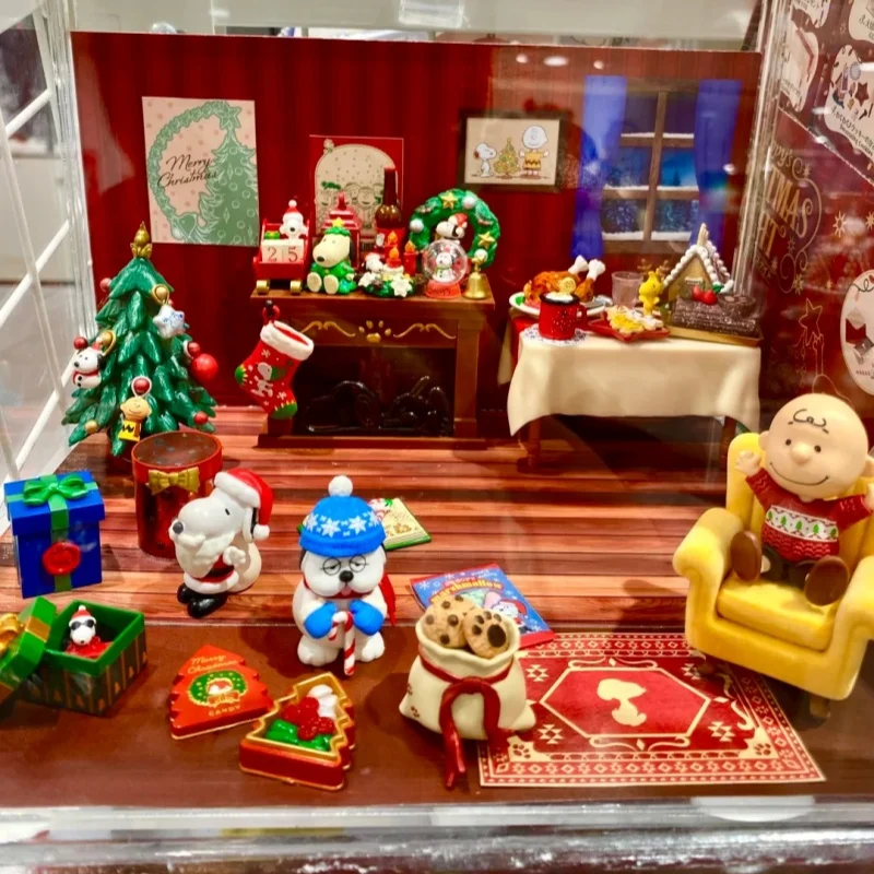 الأصلي ريمينت سنوبي ليلة عيد الميلاد Miniaturization الهدايا أيام الشتاء الدافئة إعادة معالجة Shokugan الديكور هدية الكريسماس لعبة