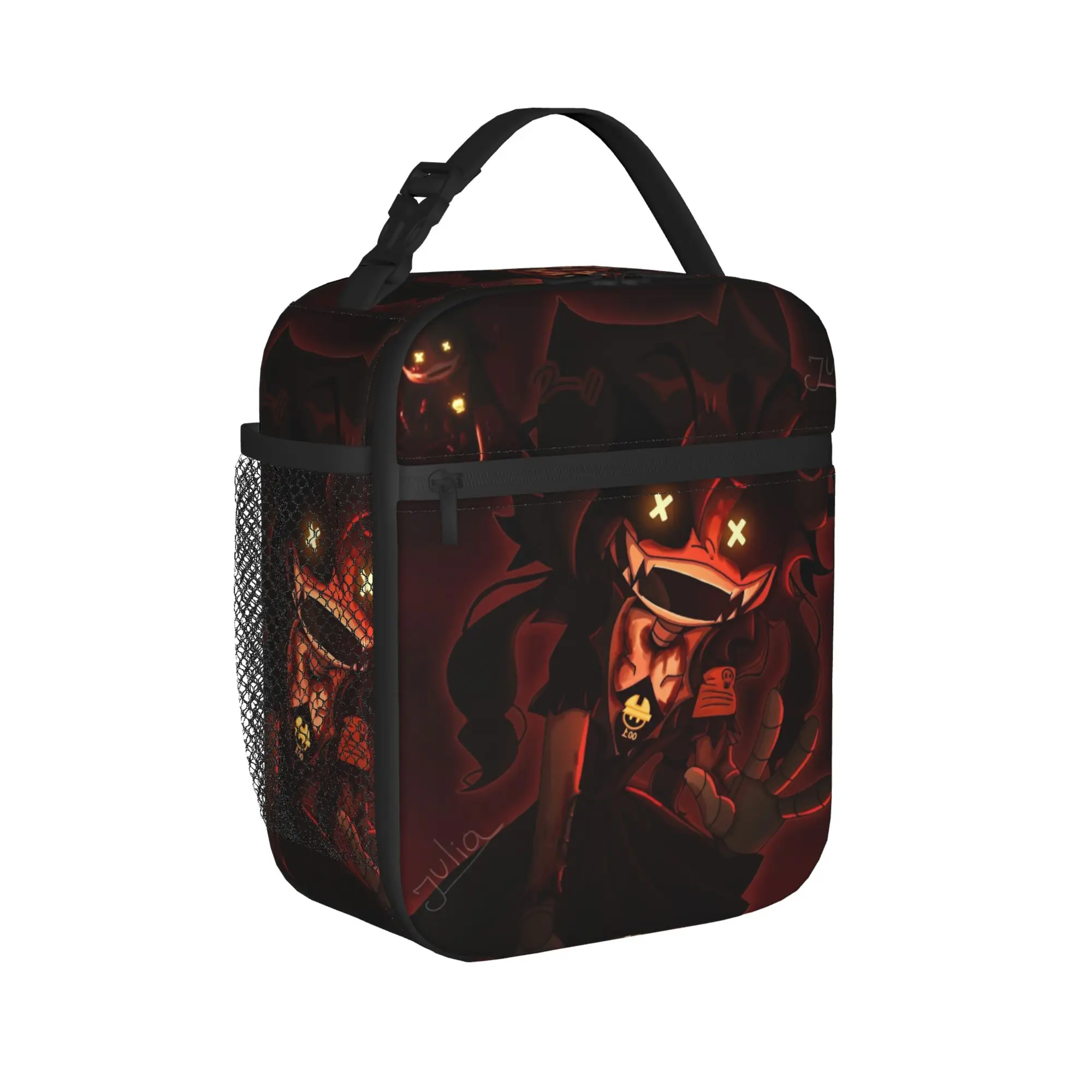 Murder Drones Manga Insulated Lunch Bags Thermal Bag Reusable,Lunch Container Games High Capacity Tote Lunch Box Food Bag