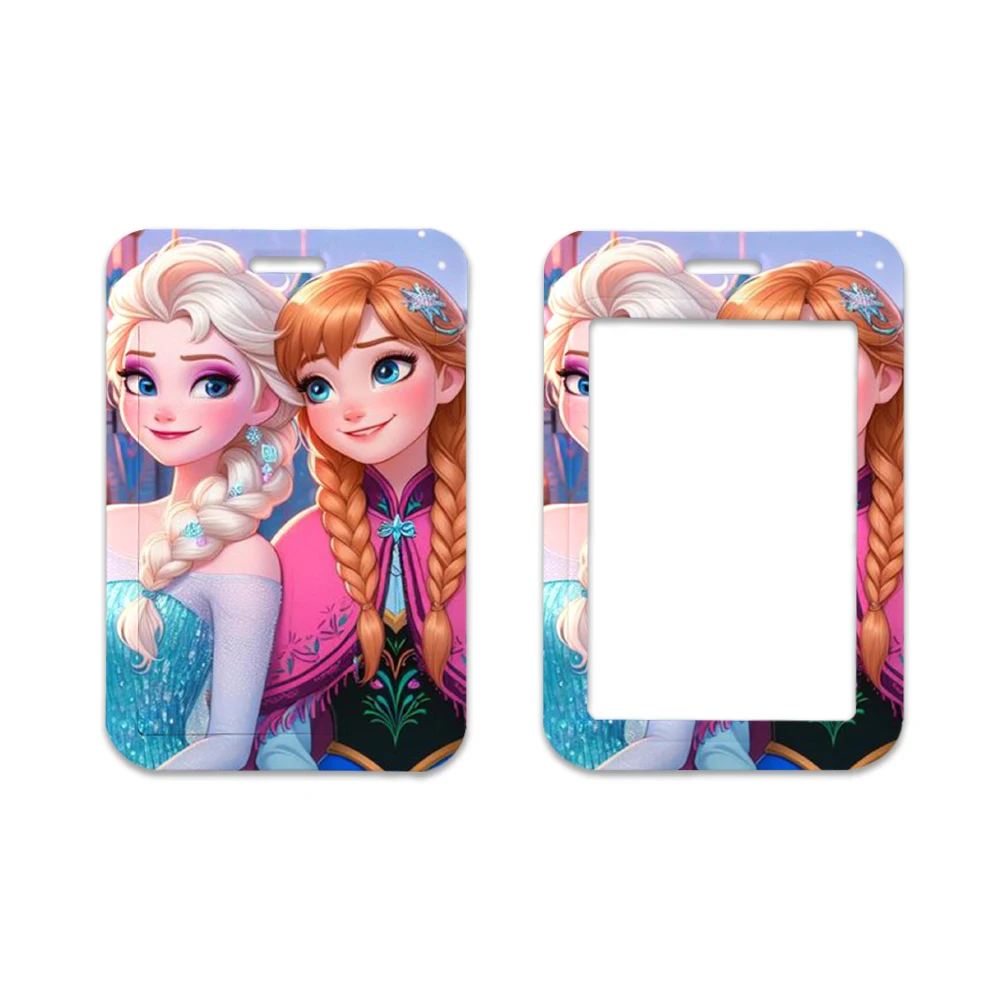 Cartoon Disney Frozen Princess Key Lanyard ID Badge Holders Animal Phone Neck Straps with Keyring Phone Accessories