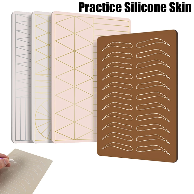 

Silicone Tattoo Practice Skin 3D Embroidery Practice Double Fake Tattoo Skin Microblading Permanent Makeup Tattoo Accessories