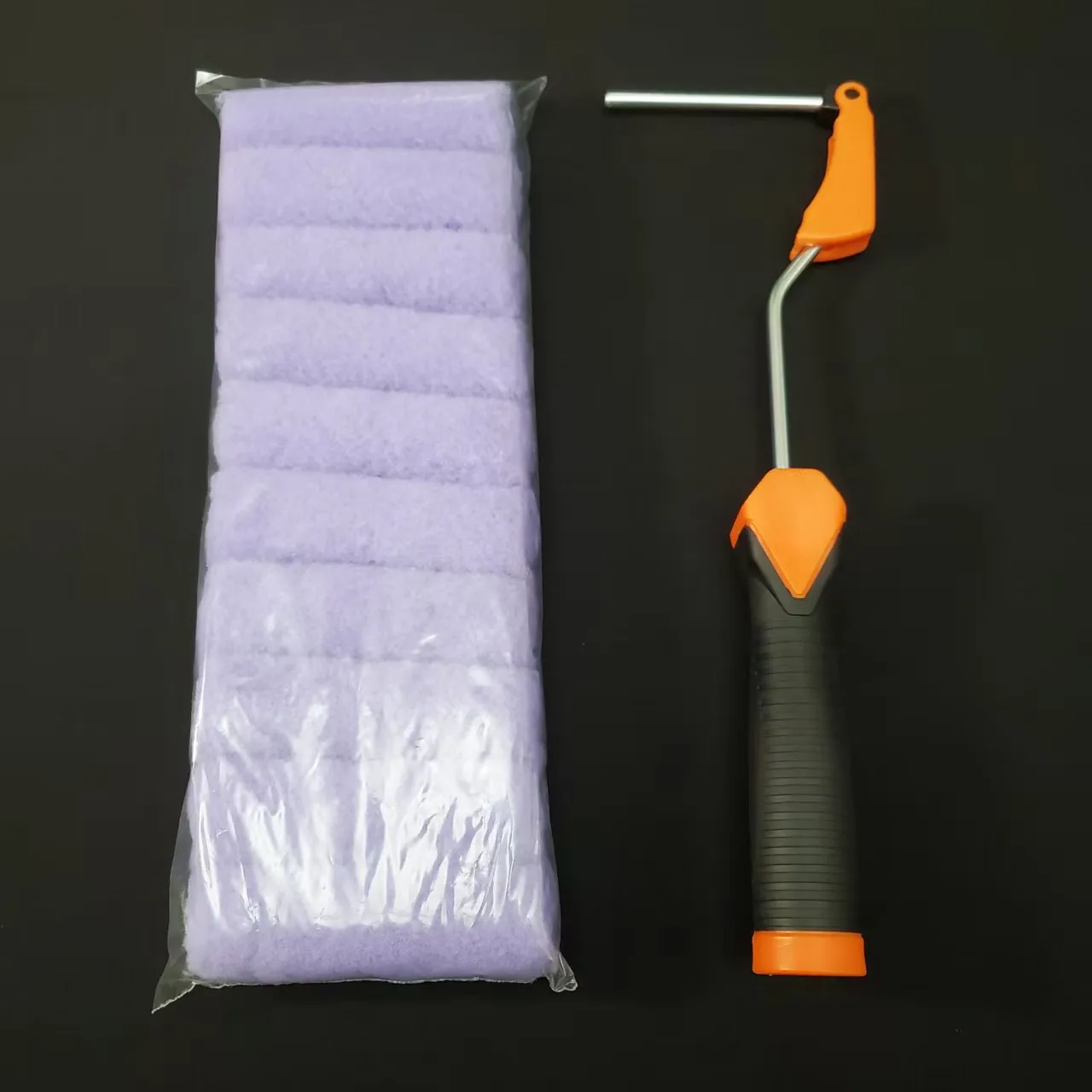 11-teiliges Set Rollenbürsten, darunter 10 4-Zoll-Rollenbürsten und 1 Handschubhalterung, leicht zu entfernen