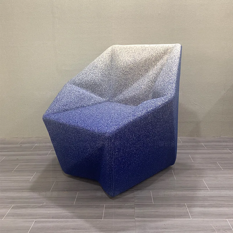 change color leisure  diamond  fiberglass reclining  sales department model room special-shaped chair