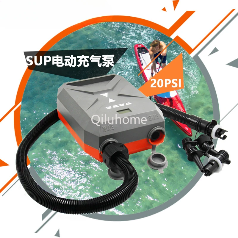 Sup Surfboard Electric Air Pump 12V Car High Pressure Pump Rubber Raft Airbed Tent Kayak Tire Pump