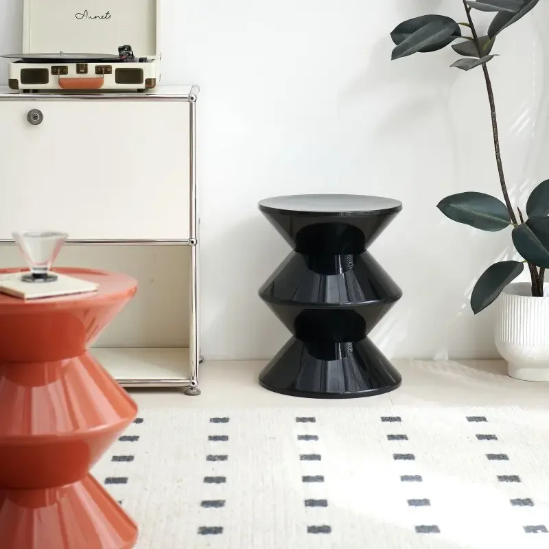 Furniture Home Mini Small Apartment Designer Living Room Small Round Table Creative Bedside Table Side Tables End Tables image 5