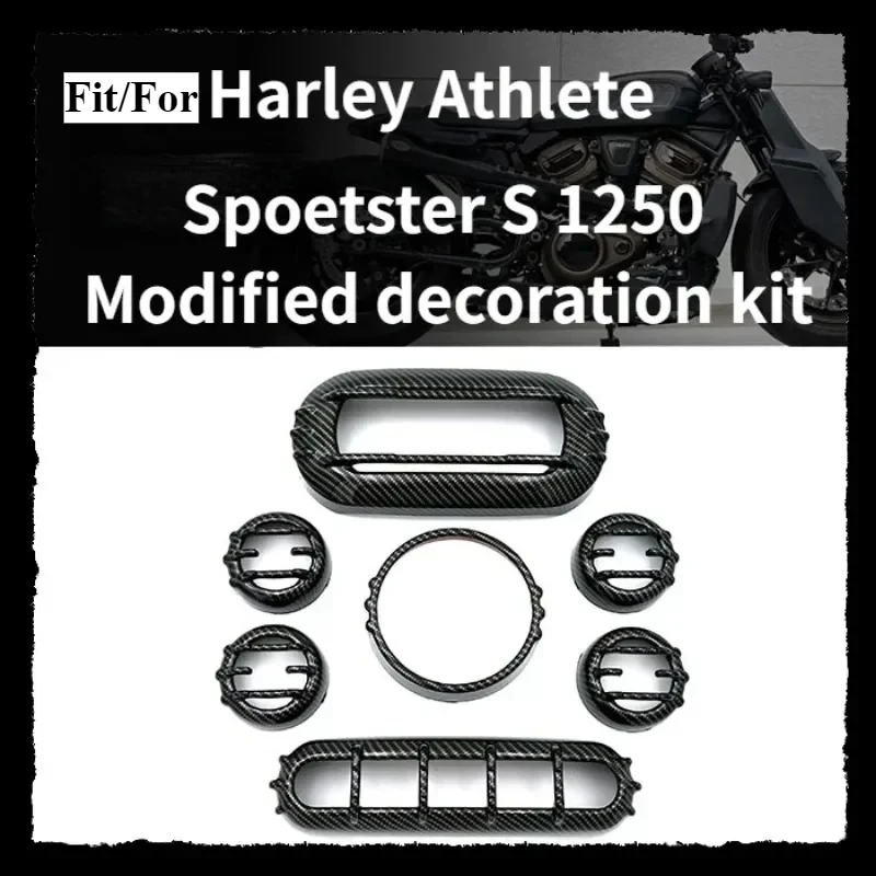 Motorcycle Headlight Cover Tail Light Turn Signal Cover Instrument Cover Decoration for Harley Davidson Sportster S 1250