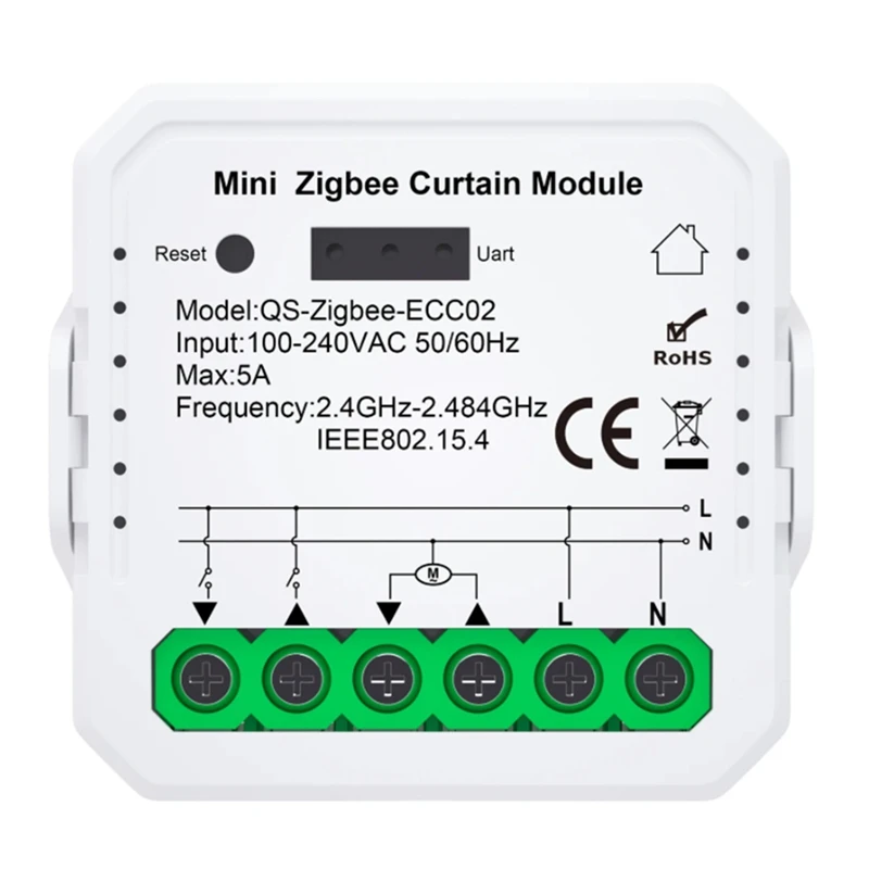 

B37B-Tuya Zigbee модуль штор для домашнего интеллектуального устройства модуль штор для мобильного телефона приложение дистанционное управление для Alexa Home