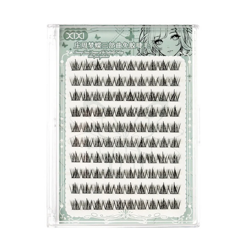 5D Lijmvrije Nep Wimpers 100 Cluster Zachte zelfklevende Valse Wimpers Make Resuable Gesegmenteerde Wimpers Bundels Make-Up Tool