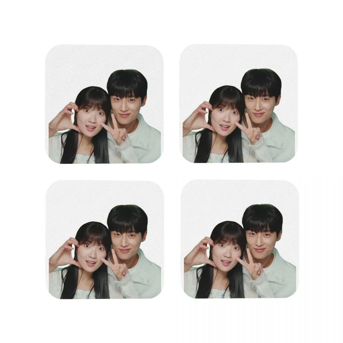 Lovely Runner Kdrama Fanart Untersetzer, Kaffeematten, Tassen- und Tischsets, Tischwarenunterlagen für Zuhause, Küche, Esszimmer, Bar