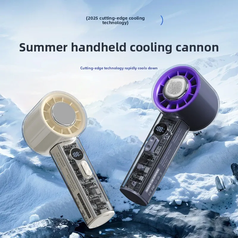 

Новый портативный высокоскоростной вентилятор с охлаждением, полупроводниковый, с эффектом ледяного компресса, мощный, турбинный, в стиле меха, мини-вентилятор