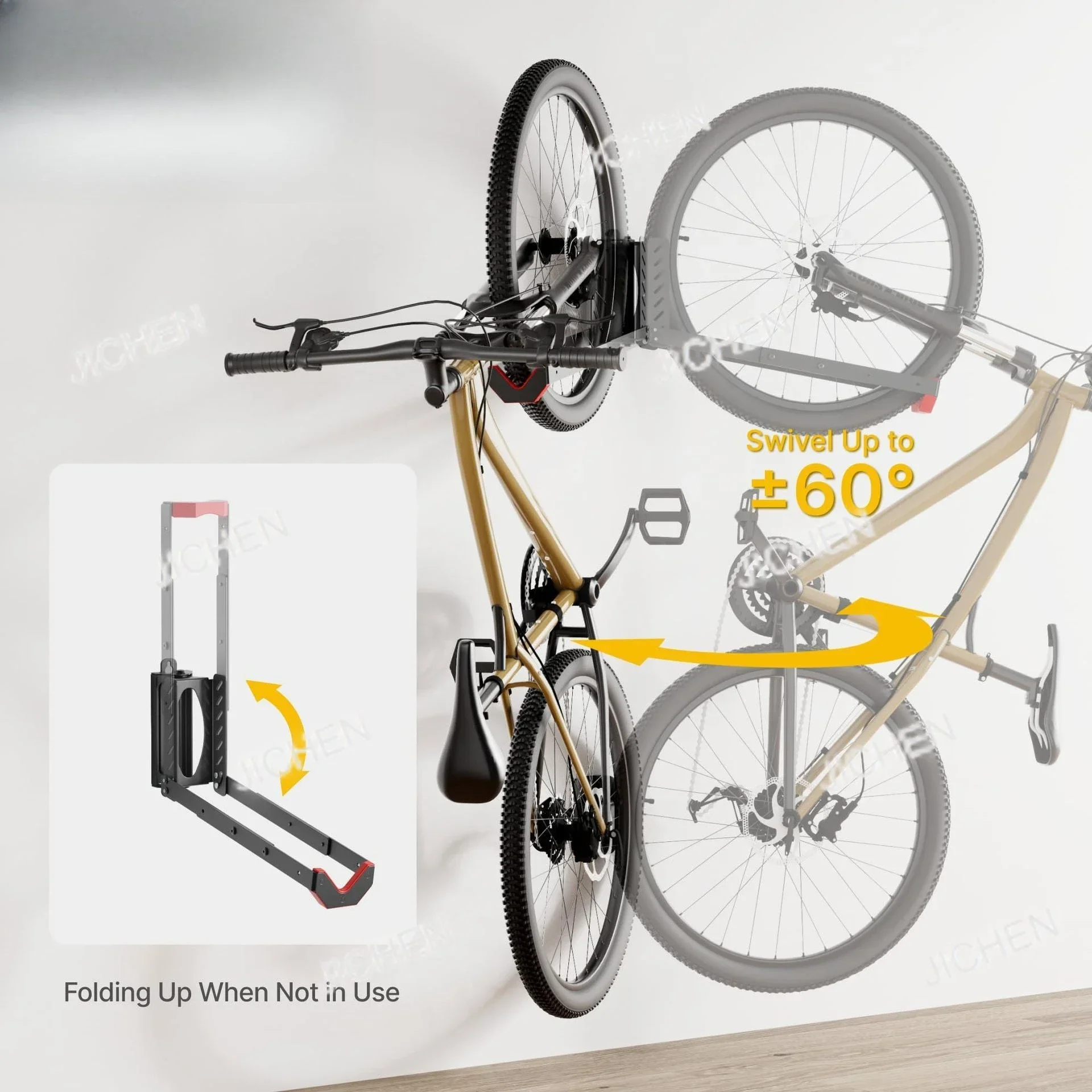 

ZQ Bicycle Hanger Mountain Road Bike Parking Rack Wall Hook Indoor Bicycle Placement Rack
