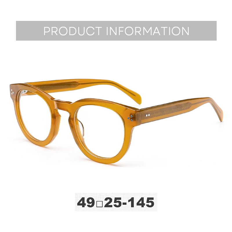 BLUEMOKY スタイリッシュなラウンド処方メガネ女性トレンドアセテートフォトクロミック光学眼鏡プログレッシブ/近視眼鏡