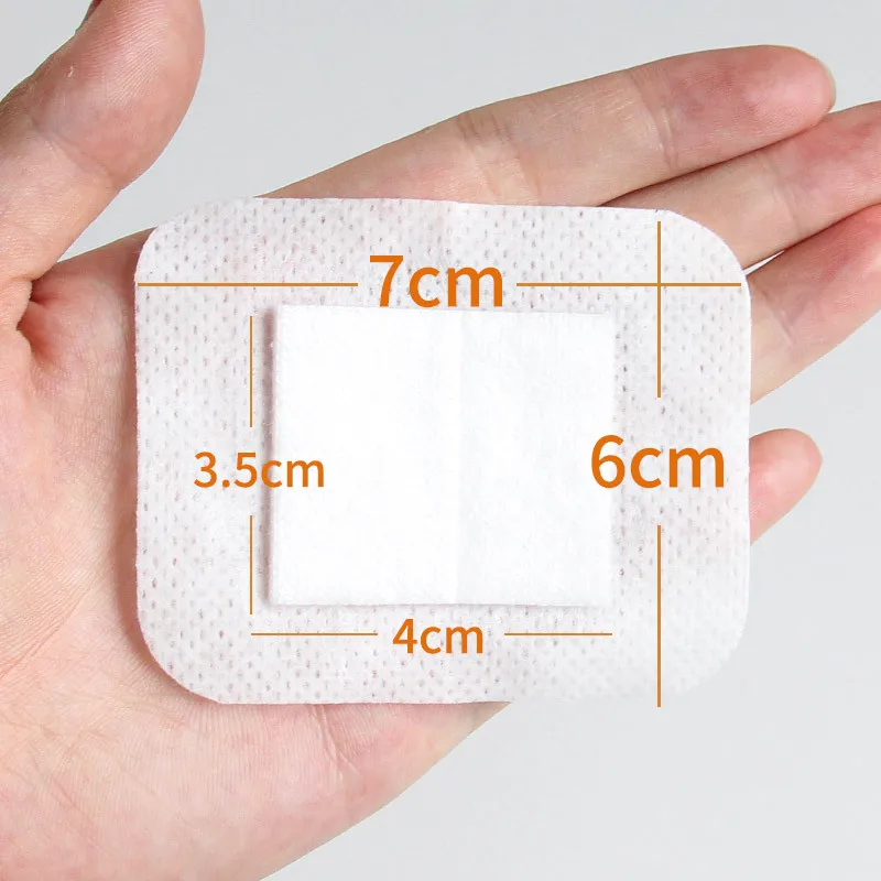 6x7cm 10pcs Sterile Non-Woven Self-Adhesive Wound Basic Dressing Plasters