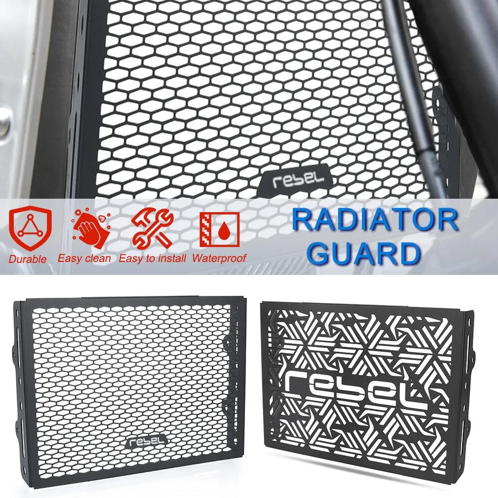 

Для HONDA REBEL 300/500 CMX 500 300 CMX/CM 500/300 2017-2026 2025 2024 2023 2022 решетка радиатора мотоцикла защитная крышка