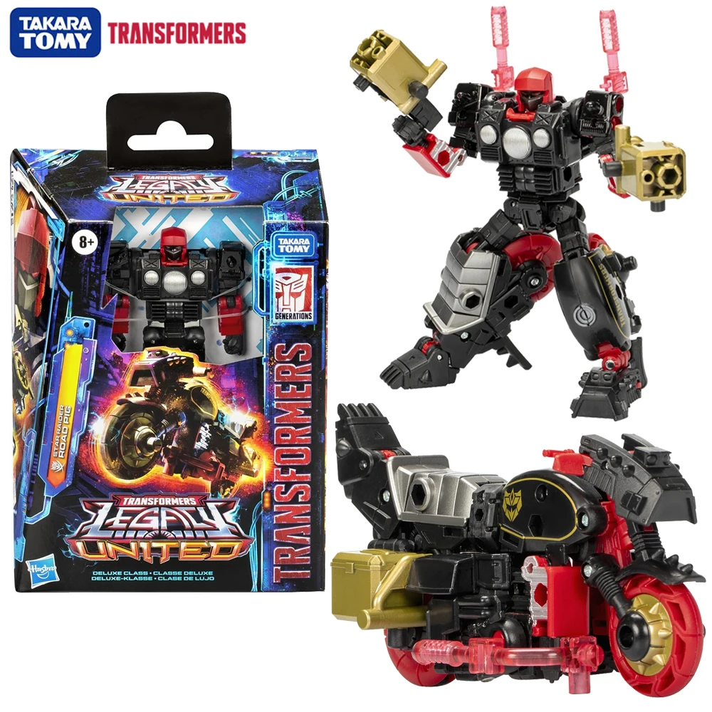 Auf Lager Hasbro Transformers Legacy United Star Raider Road Pig Schöne Sammlerfigur, 14 cm, Deluxe-Klasse, Anime-Actionmodellfigur