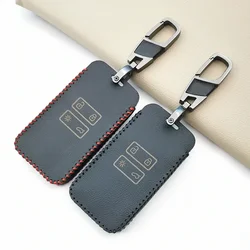 Leather Key Case Cover For Renault CAPTUR TALISMAN Clio Espace Megane Scenic Koleos 4 2016-2019 Keyless Remote Ccard Accessories