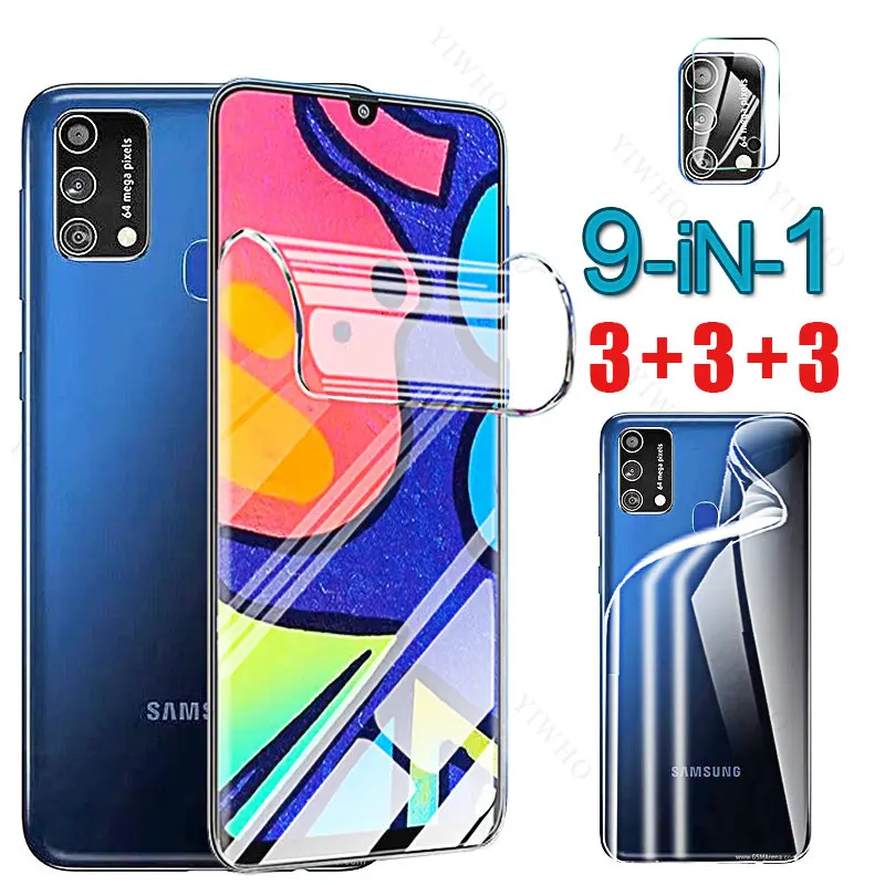 Передняя и задняя Гидрогелевая пленка для Samsung Galaxy M21s, задняя мягкая защитная пленка для Samsung M 21 S, 21 S, 21 s, 6,4 дюйма, SM-F415F, прозрачный объектив камеры