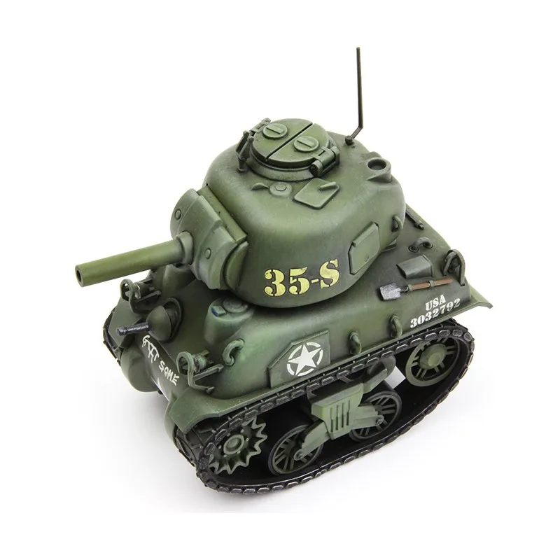 MENG Assemble Figure American Medium Tank M4A1 Sherman WWT-002 Assembly Model Room Ornament Custom Collectible Toy Birthday Gift