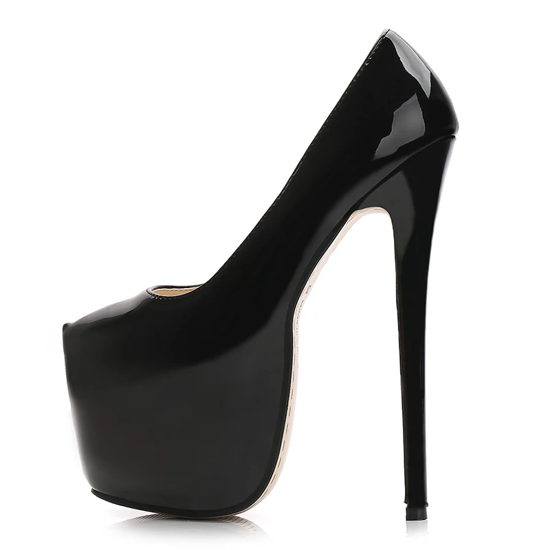 Sexy 18cm Extreme High Heels Shoes Woman Platform Black Red Pink Heeled Pumps Lady Big Size Stripper Fetish Dance Wedding Shoes