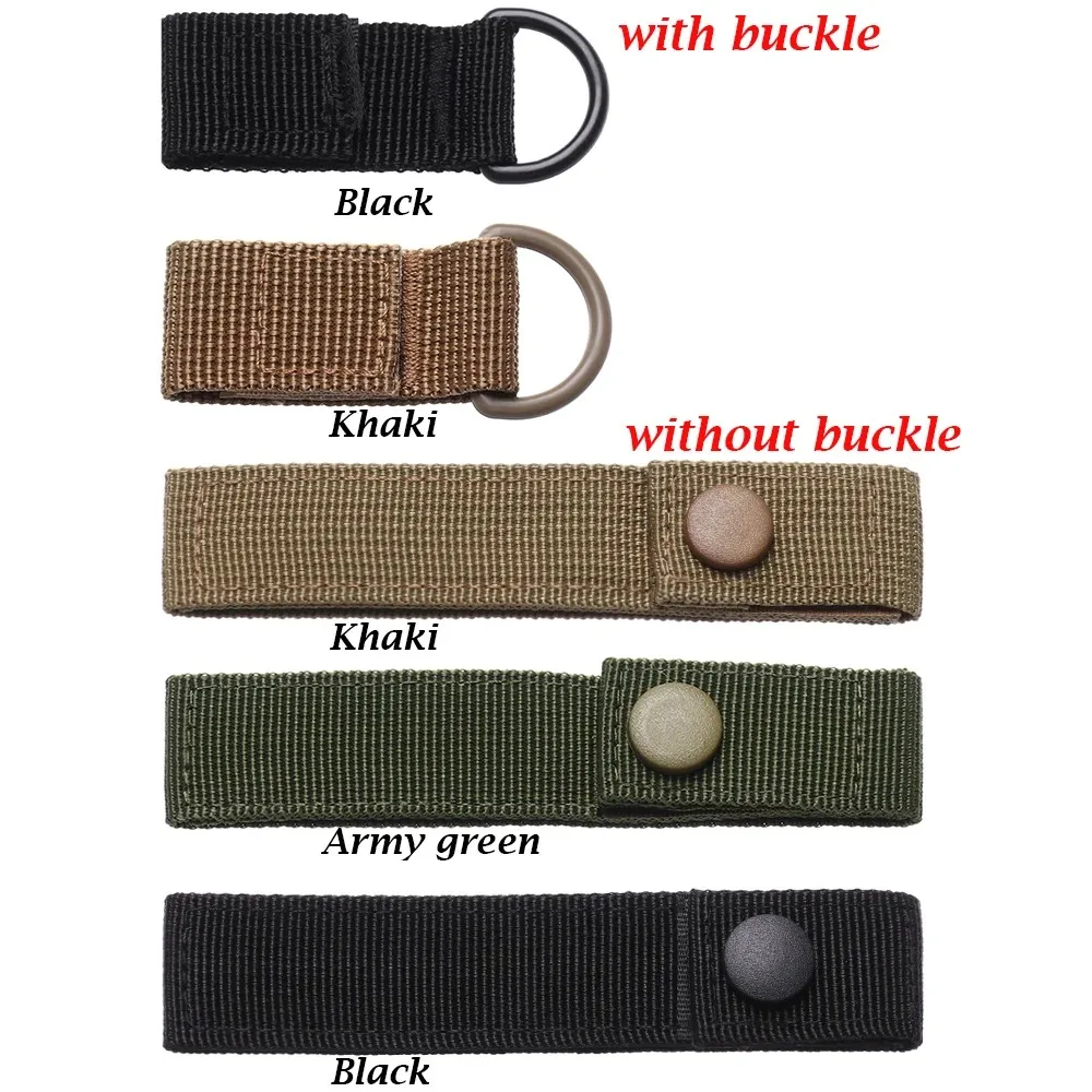 1Pc Nylon Molle Ribbon High Strength Hanging Webbing Buckle Key Hook Clip Belt Hooks Hiking Climbing Carabiner