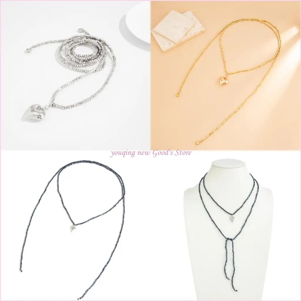 57QA Contemporary Irregular Pearls Necklace Lightweight Construction Dateless Layering Jewelry