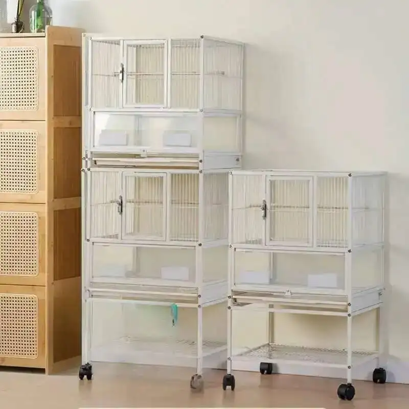 

Feeding Device Large Bird Cage Toy Habitat Special Family Breeding Bird Cage Budgie Villa Oiseaux Accessories Pet Product RR50BC