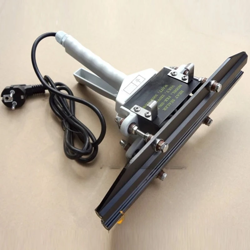 12mm Aluminum Foil Sealing Machine Hand Clamp Type Sealing Machine Portable Continuous Compound Film Bag Sealer FKR-200