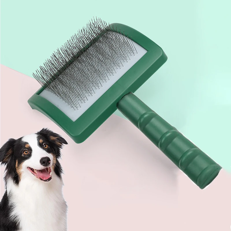

Extra Long Pin Slicker Brush for Dogs Cats Hair Remove Fur Trimming Cleaning Shedding Dog Needle Combs Dog Grooming Equipment