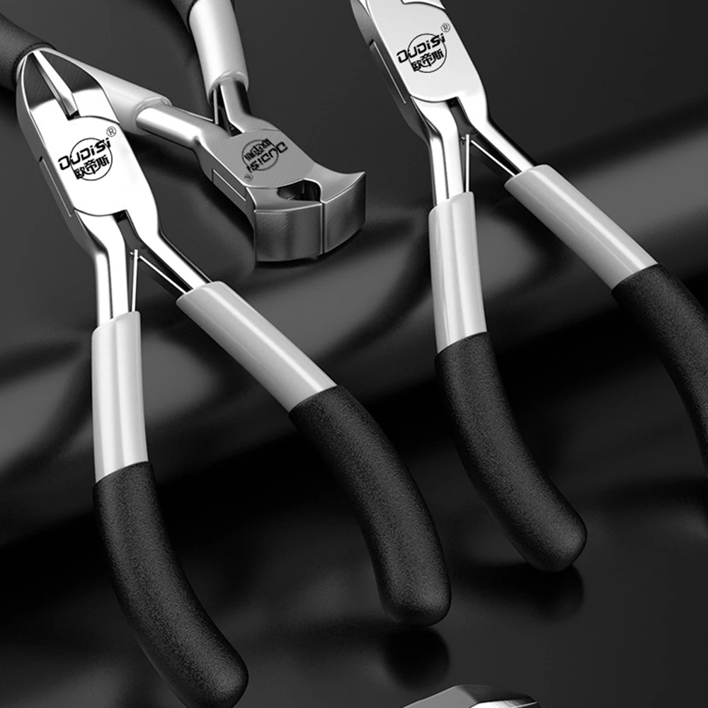 Mini Pointed Toothless Flat Mouth Extended Needle Mouth Oblique Mouth Pliers Flat Mouth Wire Binding Pliers Set DIY Tools Pliers