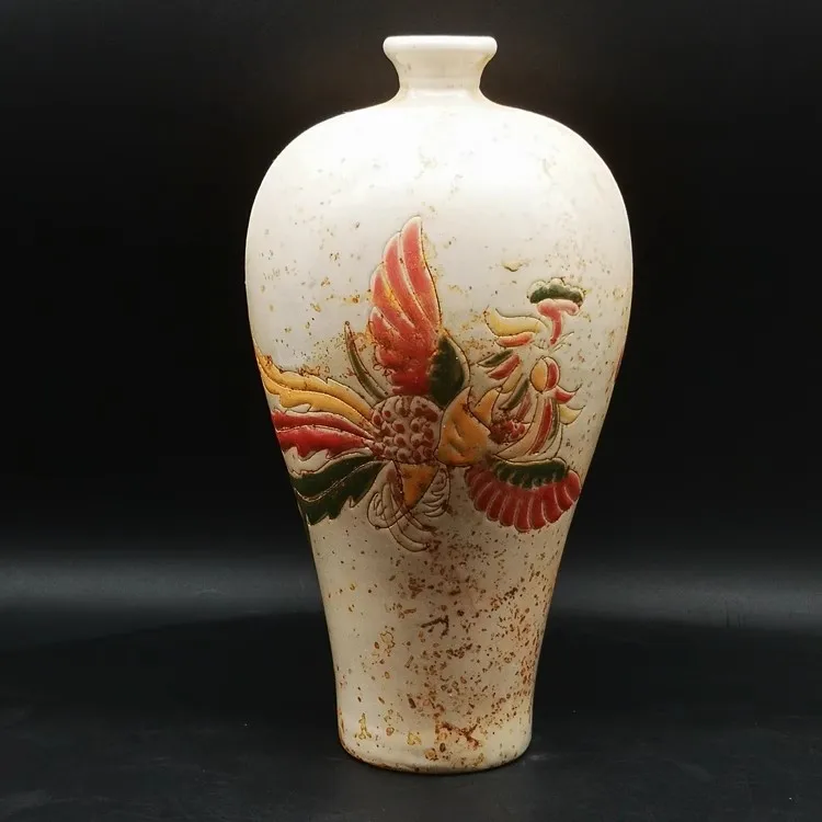 Song Yi Ding Feng Muster Pflaumenvase Antiker Stil Vase Porzellan Ornament