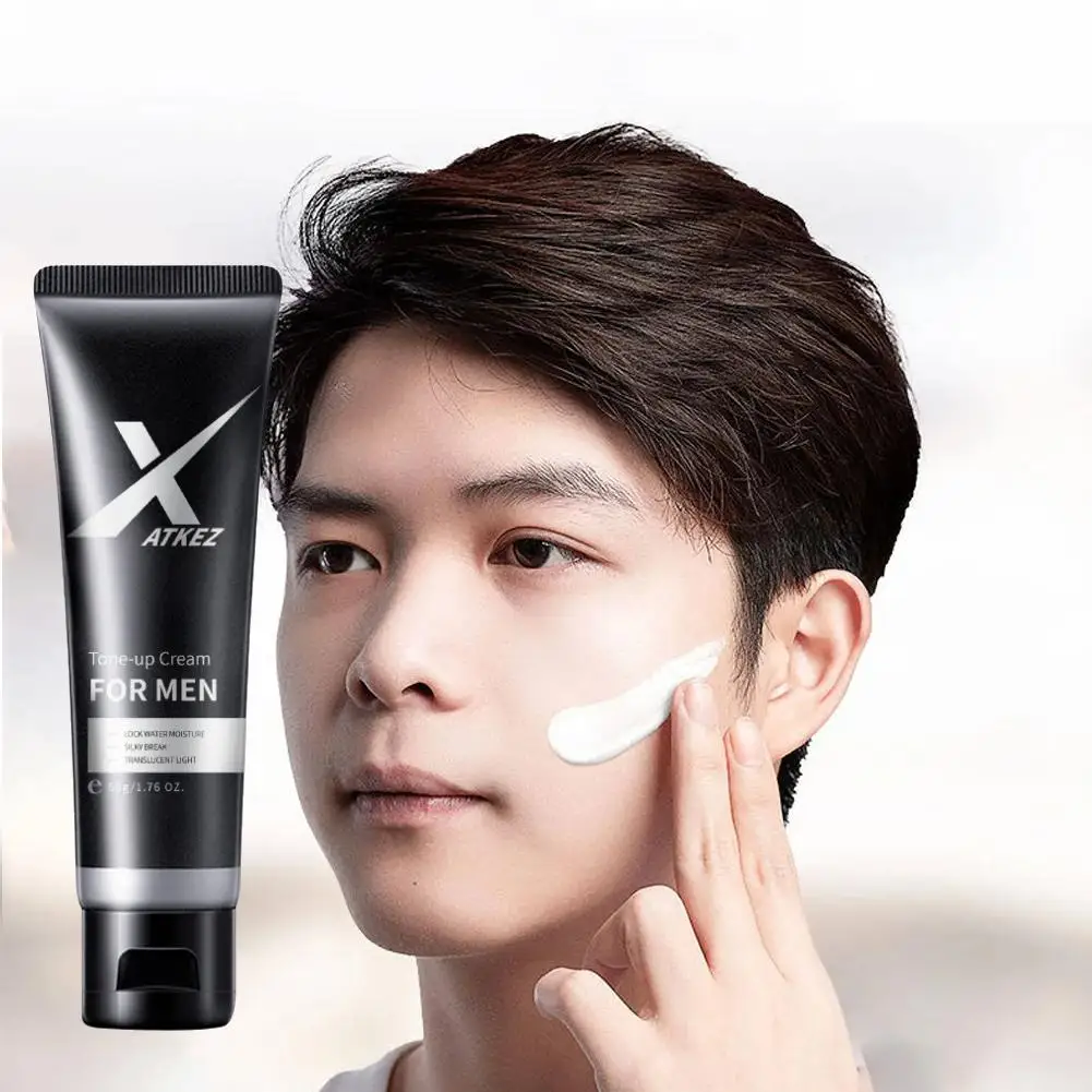 Men Moisturizing Cream Revitalising Nourishing Brighten Natural Cream Up Whitening Tone Lazy Cream Face Concealer Foundatio C1q5