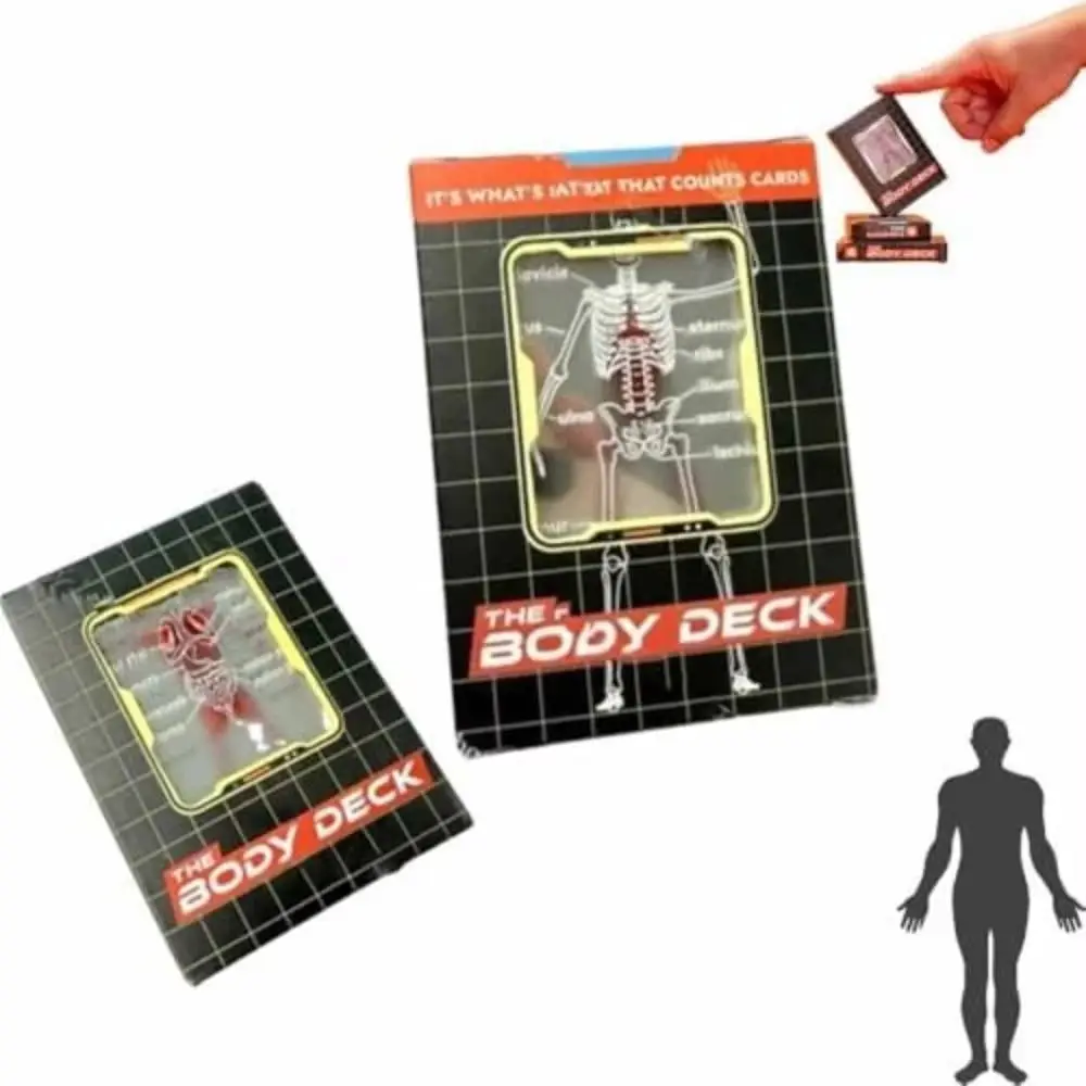 Full Skeleton Human Anatomy Playing Cards X-Ray Designs The Body Deck Skeleton Mannequin Body Deck Educational Playing Cards Kit