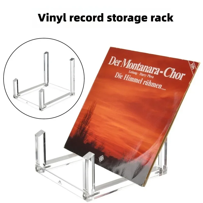 Vinyls Record Stand Record Holder Acrylic Display for Vinyls Record CD books, files, magazines, cards Album Room Decoration