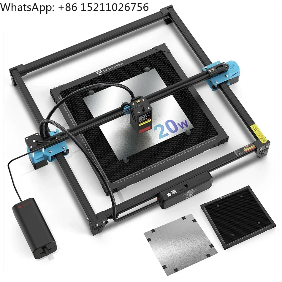 

TWOTREES Desktop CNC 3d machine engraver, Portable Stone engraving and diy marking 20w Plastic cutting machine