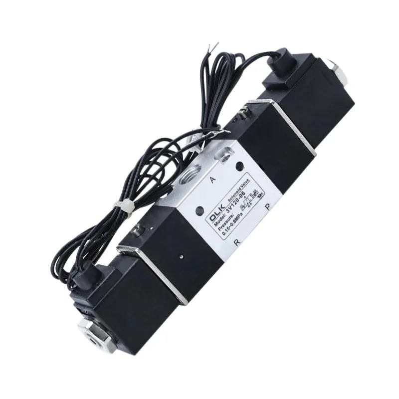 1PCS 3V120-06 3V120-M5 Pneumatic Air Solenoid Valve 3/2 Way  AC220V DC24V DC12V AC110V AC24V Normally Closed Valves