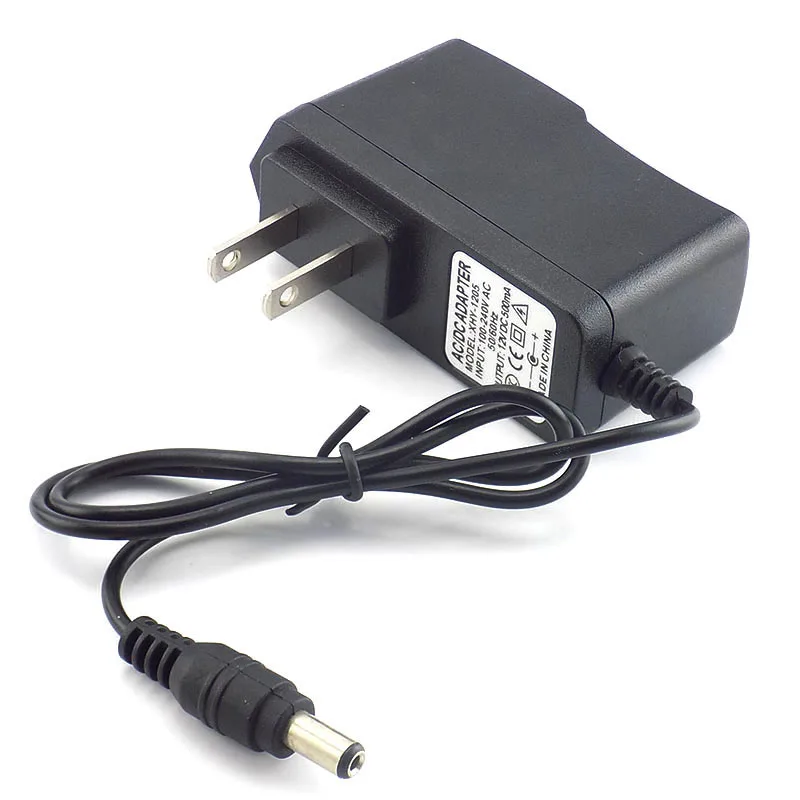 Adaptador de corriente de 100-240V CA a CC, fuente de alimentación de 5,5mm x 2,1mm, cargador de 12V, 0.5A, 500mA, enchufe de EE. UU., UE y AU para tira de luces LED