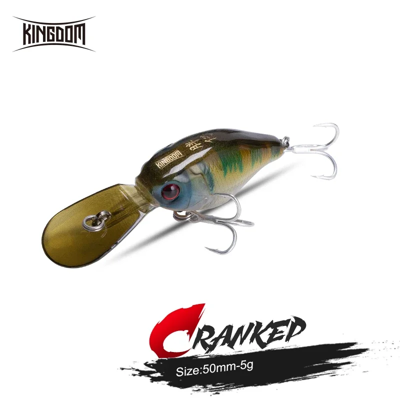

Kingdom Crazy Crankbaits Slow Sinking Fishing Lures Mini Minnow Swing Small Cranks Hard Baits 5g 50mmm Wobblers Fishing Tackle
